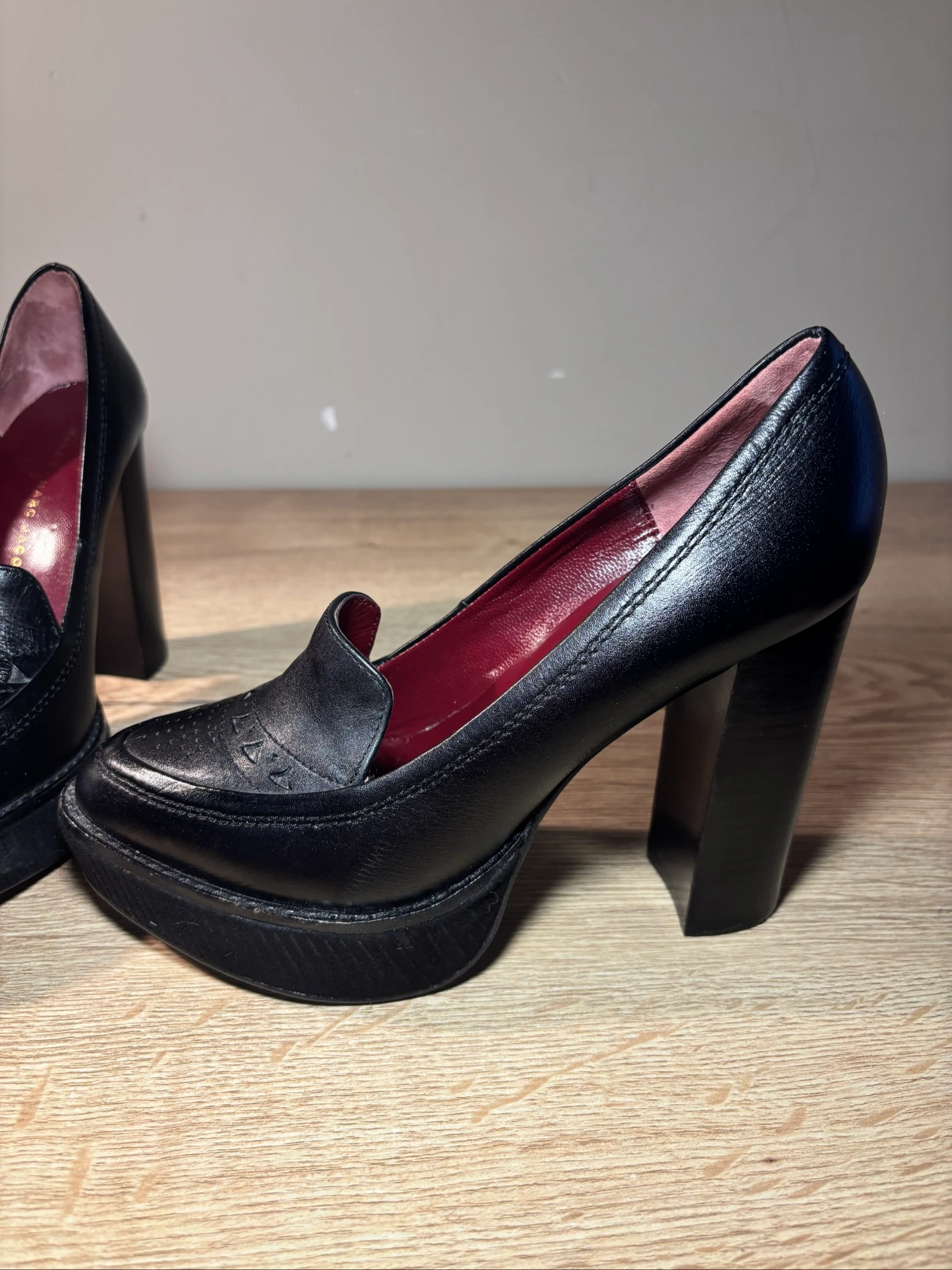 Marc Jacobs Black Leather Platform Heels EU 36 – photo 6
